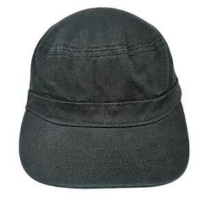 Chef Works Army Cap Black One Size Slideback 100% Cotton Plain Hat Workwear Cook
